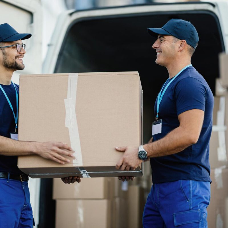 happy-manual-worker-cooperating-while-carrying-cardboard-boxes-delivery-van_637285-1258